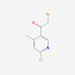 2-Bromo-1-(6-chloro-4-methylpyridin-3-yl)ethanone