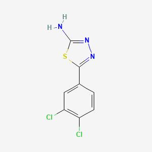 molecular formula C8H5Cl2N3S B1296603 5-(3,4-二氯苯基)-1,3,4-噻二唑-2-胺 CAS No. 28004-64-0