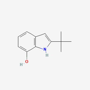 molecular formula C12H15NO B12966040 2-(tert-Butyl)-1H-indol-7-ol 