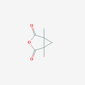 molecular formula C7H8O3 B12966076 1,5-Dimethyl-3-oxabicyclo[3.1.0]hexane-2,4-dione CAS No. 6914-67-6