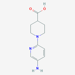 1-(5-Aminopyridin-2-yl)piperidine-4-carboxylic acid