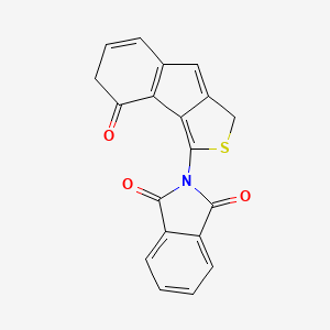 molecular formula C19H11NO3S B12966227 2-(4-Oxoindeno[1,2-c]thiophen-3-yl)isoindoline-1,3-dione 