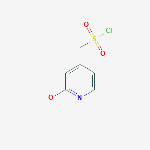 molecular formula C7H8ClNO3S B12966300 (2-Methoxypyridin-4-YL)methanesulfonyl chloride 