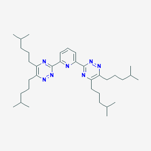 molecular formula C35H55N7 B12966348 2,6-Bis(5,6-bis(4-methylpentyl)-1,2,4-triazin-3-yl)pyridine 