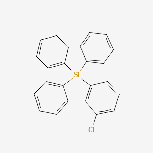 molecular formula C24H17ClSi B12966351 1-Chloro-5,5-diphenyl-5H-dibenzo[b,d]silole 