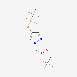 Tert-butyl 2-[4-(tert-butyldimethylsilyloxy)pyrazol-1-yl]acetate