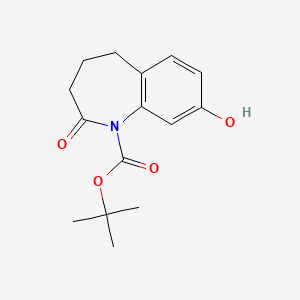 tert-Butyl 8-hydroxy-2-oxo-2,3,4,5-tetrahydro-1H-benzo[b]azepine-1-carboxylate