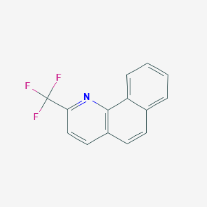 molecular formula C14H8F3N B12966396 2-(Trifluoromethyl)benzo[h]quinoline 