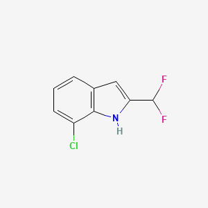 7-Chloro-2-(difluoromethyl)-1H-indole