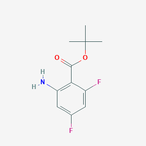 molecular formula C11H13F2NO2 B12966411 tert-Butyl 2-amino-4,6-difluorobenzoate 