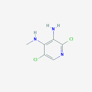 molecular formula C6H7Cl2N3 B12966421 2,5-Dichloro-N4-methylpyridine-3,4-diamine 