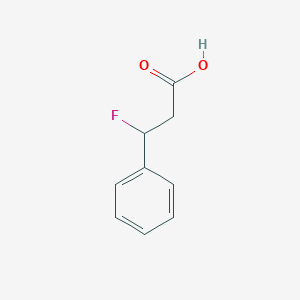 molecular formula C9H9FO2 B12966426 3-Fluoro-3-phenylpropanoic acid 