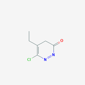 molecular formula C6H7ClN2O B12966435 6-Chloro-5-ethylpyridazin-3(4H)-one 