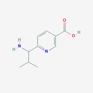 6-(1-Amino-2-methylpropyl)nicotinic acid