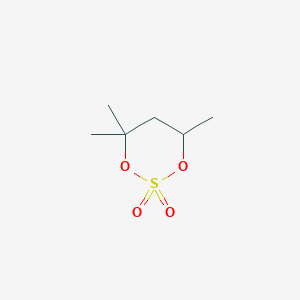 molecular formula C6H12O4S B12966460 4,4,6-Trimethyl-1,3,2-dioxathiane 2,2-dioxide 