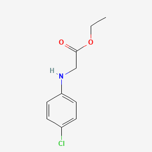 molecular formula C10H12ClNO2 B1296652 N-(4-氯苯基)甘氨酸乙酯 CAS No. 2521-89-3