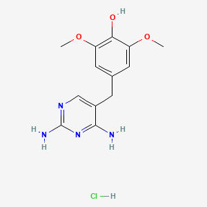 4-((2,4-Diaminopyrimidin-5-yl)methyl)-2,6-dimethoxyphenol hydrochloride