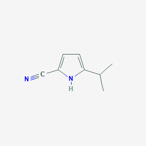 molecular formula C8H10N2 B12966561 5-Isopropyl-1H-pyrrole-2-carbonitrile 