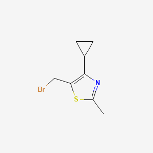 5-(Bromomethyl)-4-cyclopropyl-2-methylthiazole