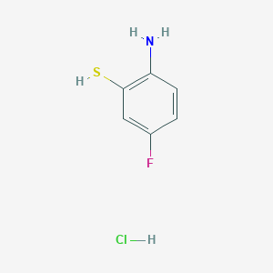 molecular formula C6H7ClFNS B12966616 2-Amino-5-fluorobenzenethiol hydrochloride 