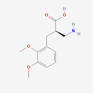 molecular formula C12H17NO4 B12966620 (R)-3-Amino-2-(2,3-dimethoxybenzyl)propanoic acid 