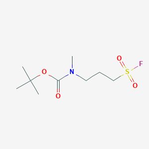 molecular formula C9H18FNO4S B12966649 tert-Butyl (3-(fluorosulfonyl)propyl)(methyl)carbamate 