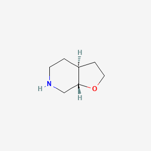 molecular formula C7H13NO B12966668 (3aS,7aS)-octahydrofuro[2,3-c]pyridine 