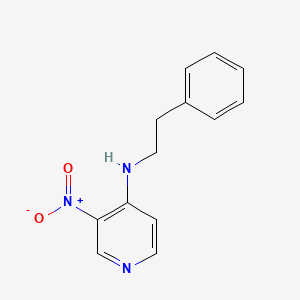 molecular formula C13H13N3O2 B12966669 3-Nitro-N-(2-phenylethyl)-4-pyridinamine 