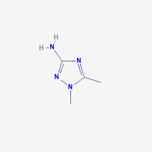 molecular formula C4H8N4 B1296670 1,5-Dimethyl-1H-1,2,4-triazol-3-amine CAS No. 34776-19-7