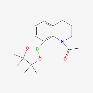 1-(8-(4,4,5,5-Tetramethyl-1,3,2-dioxaborolan-2-yl)-3,4-dihydroquinolin-1(2H)-yl)ethanone