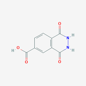 molecular formula C9H6N2O4 B1296674 1,4-二氧代-1,2,3,4-四氢酞嗪-6-甲酸 CAS No. 42972-13-4