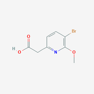 molecular formula C8H8BrNO3 B12966748 2-(5-Bromo-6-methoxypyridin-2-yl)acetic acid 