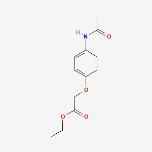 molecular formula C12H15NO4 B1296675 Ethyl [4-(acetylamino)phenoxy]acetate CAS No. 67202-81-7