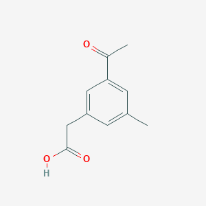 (3-Acetyl-5-methylphenyl)acetic acid