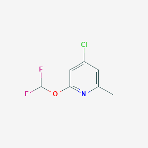 4-Chloro-2-(difluoromethoxy)-6-methylpyridine