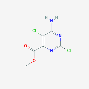 molecular formula C6H5Cl2N3O2 B1296686 6-氨基-2,5-二氯嘧啶-4-甲酸甲酯 CAS No. 502142-81-6