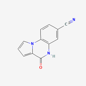 4-Oxo-4,5-dihydropyrrolo[1,2-a]quinoxaline-7-carbonitrile