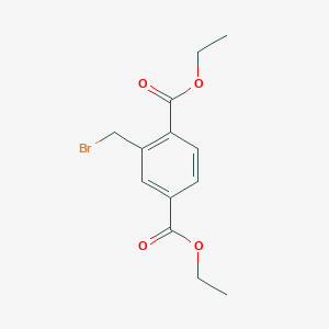 molecular formula C13H15BrO4 B12966890 Diethyl 2-(bromomethyl)terephthalate 