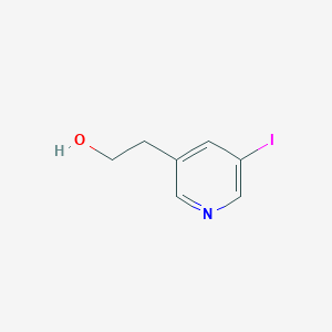 molecular formula C7H8INO B12966897 2-(5-Iodopyridin-3-yl)ethanol 