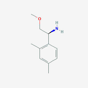 molecular formula C11H17NO B12966905 (S)-1-(2,4-Dimethylphenyl)-2-methoxyethanamine 