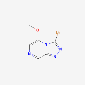 molecular formula C6H5BrN4O B12966908 3-Bromo-5-methoxy-[1,2,4]triazolo[4,3-a]pyrazine 