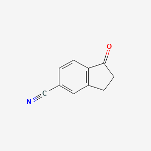 molecular formula C10H7NO B1296691 2,3-Dihydro-1-oxo-1H-indene-5-carbonitrile CAS No. 25724-79-2