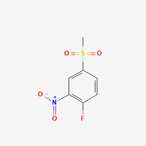 molecular formula C7H6FNO4S B1296692 1-氟-4-(甲磺酰基)-2-硝基苯 CAS No. 453-72-5