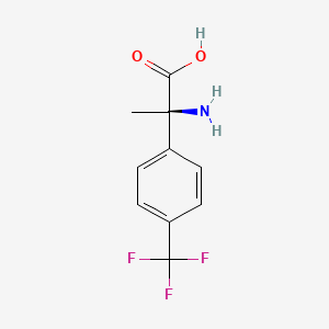 molecular formula C10H10F3NO2 B12966970 (R)-2-Amino-2-(4-(trifluoromethyl)phenyl)propanoic acid 