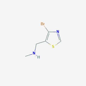 molecular formula C5H7BrN2S B12966976 1-(4-Bromothiazol-5-yl)-N-methylmethanamine 