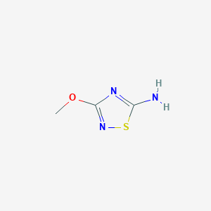 molecular formula C3H5N3OS B1296698 3-Methoxy-1,2,4-thiadiazol-5-amine CAS No. 98022-43-6