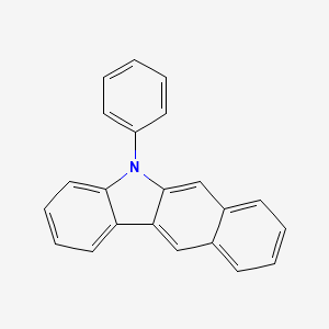 molecular formula C22H15N B12967039 5-Phenyl-5H-benzo[b]carbazole 