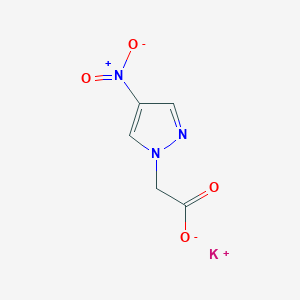 molecular formula C5H4KN3O4 B12967059 Potassium 2-(4-nitro-1H-pyrazol-1-yl)acetate 