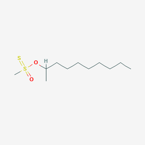 molecular formula C11H24O2S2 B12967121 O-(Decan-2-yl) methanesulfonothioate 