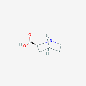 molecular formula C7H11NO2 B12967213 (1R,2R,4R)-rel-1-azabicyclo[2.2.1]heptane-2-carboxylic acid 